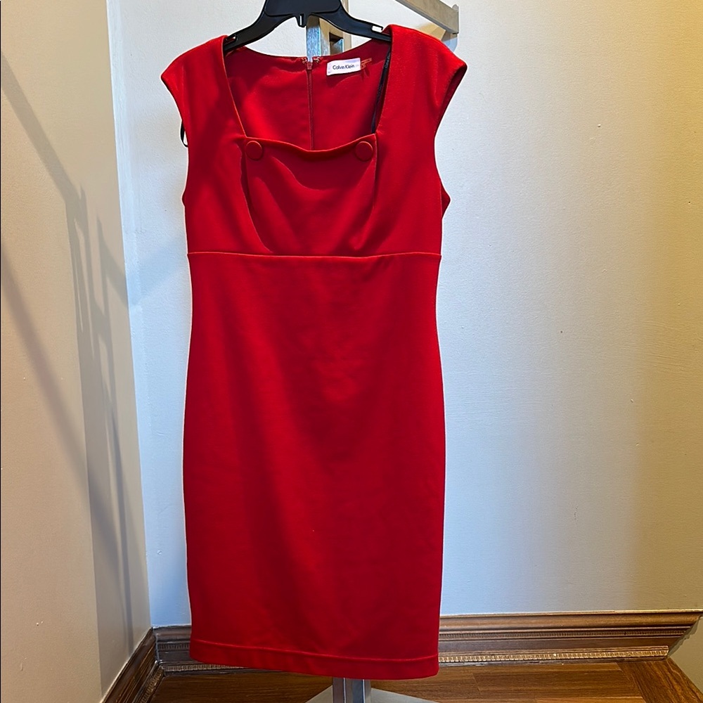 Vintage Calvin Klein Red Dress